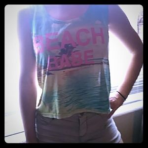 "Beach babe" tank top